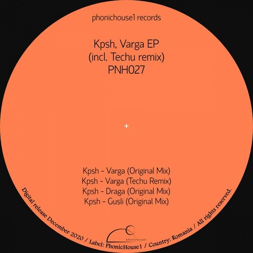 Kpsh - Varga EP (incl. Techu remix) [PNH027]